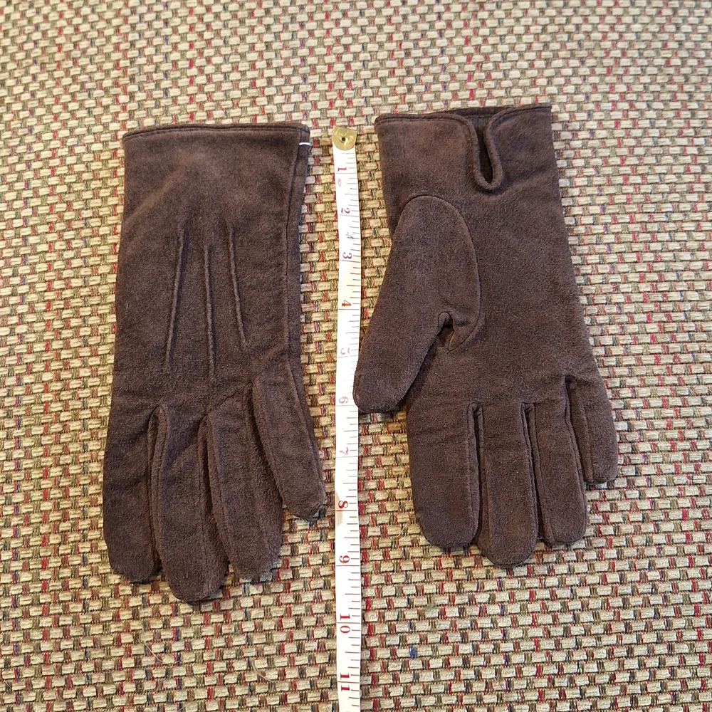 Isotoner Dark Brown Women's Suede Gloves